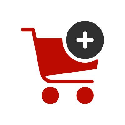Red Shopping Cart Logo